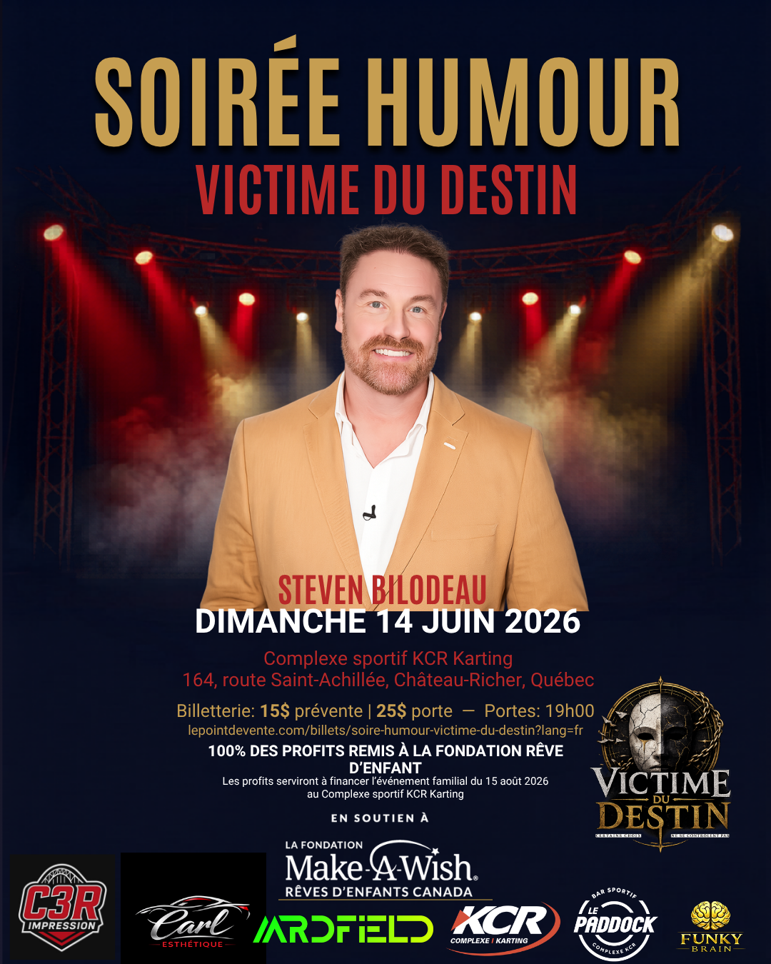 Soirée humour  VICTIME DU  DESTIN